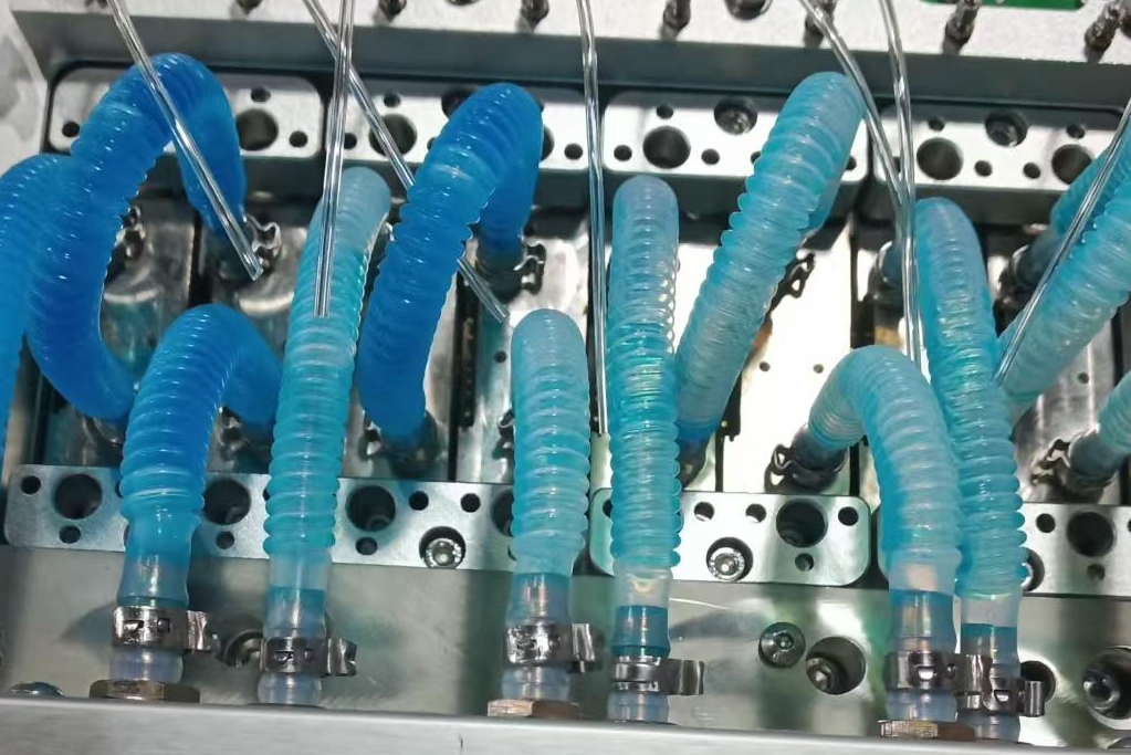 fep ptfe corrugated pipes used in liquid cooling servers