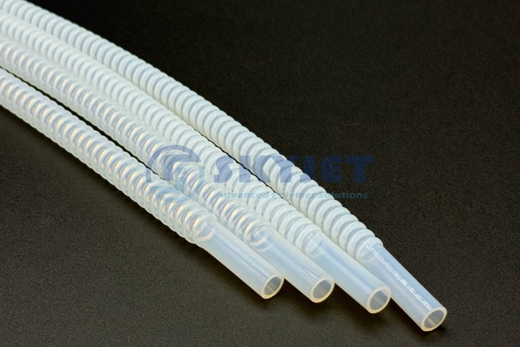 skyjet polymer ptfe corrugated tubes for liquid cooling servers